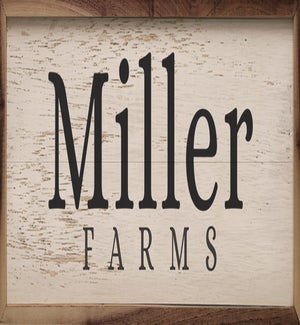 Personalized Name Farms Whitewash